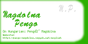 magdolna pengo business card